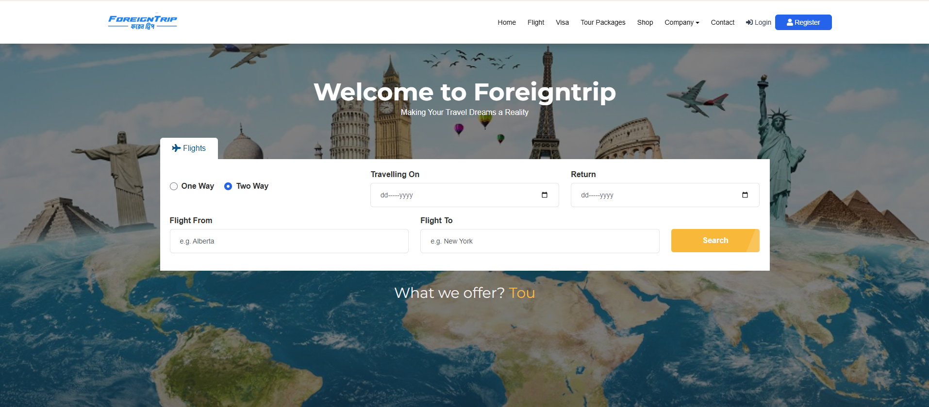 Foreign Trip Travel Agency