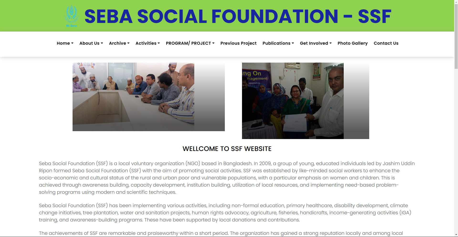 SSF Organization